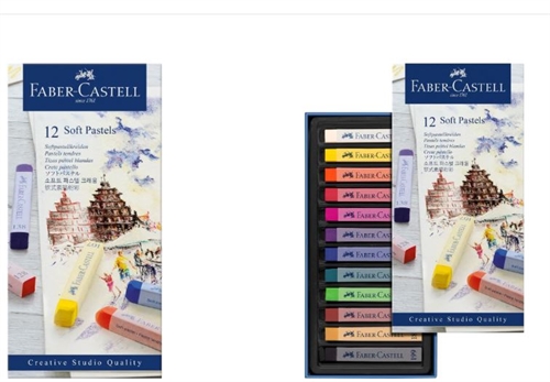 Faber Castell Soft Pastel  kridt12 farver 