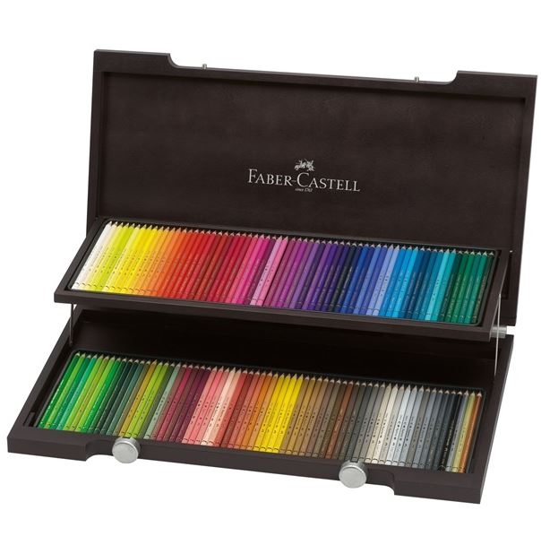 Faber-Castell 120stk Polychromos i træbox