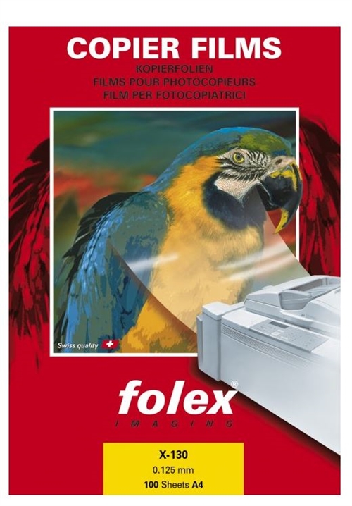 Folex overheadfilm X-130, A4, 100 pr. pakke