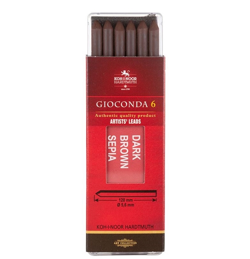 Koh-i-noor Gioconda tegnekridt Sepia Dark Brown 5,6 mm 4378