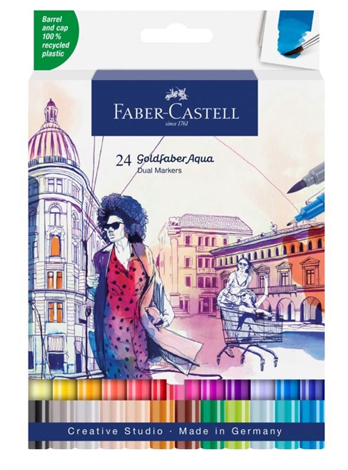 Faber-Castell Goldfaber Aqua Dual markers 24 stk
