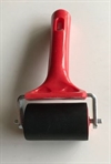Linoleumsvalse / gummirulle -  rød - 5 cm
