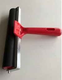 Linoleumsvalse / gummirulle - rød - 20 cm