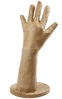Hånd i papmáche 27,5cm