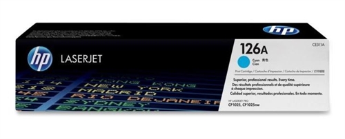 HP 126A lasertoner - C/M/Y (CE311A, CE312A, CE313A)