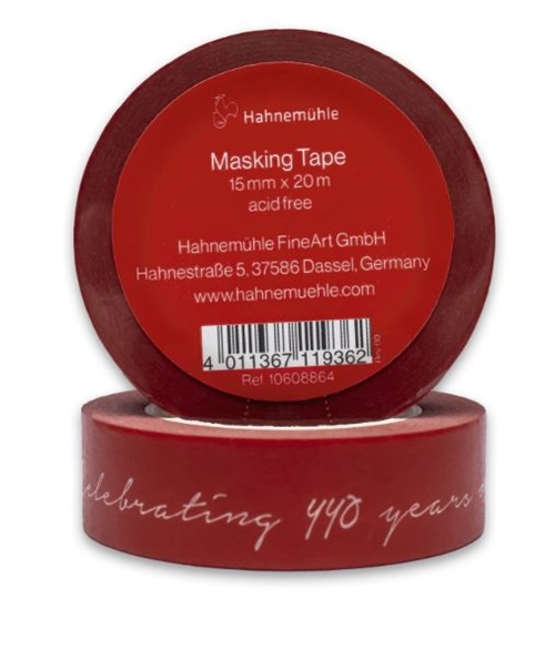 Hahnemühle afdækningstape syrefri 15mm x 20m farve rød