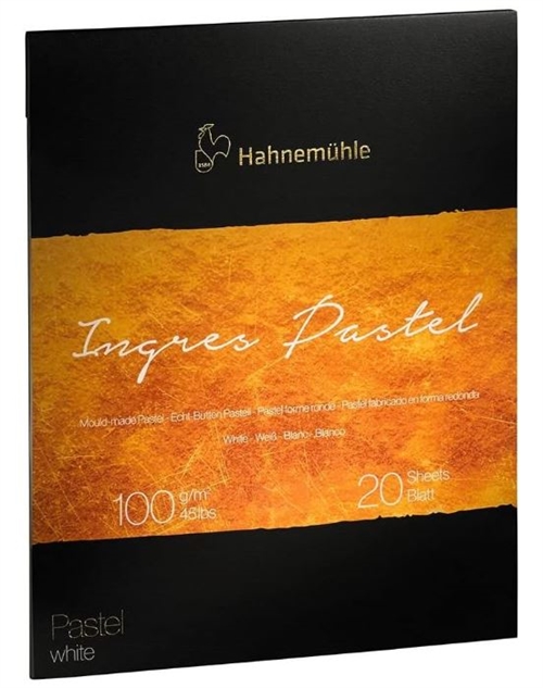 Hahnemühle Ingres pastelblok 100gram 24x31cm hvid