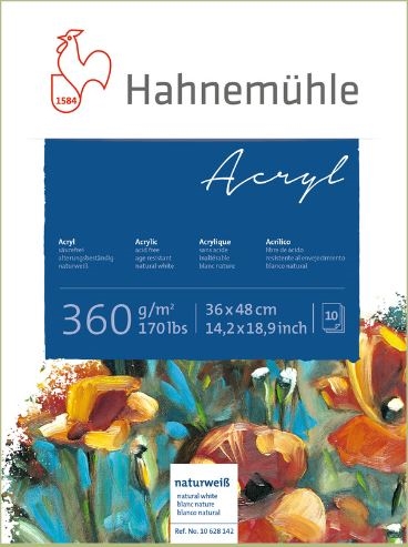 Hahnemühle Arcyl papir  blok 36x48cm 360gram
