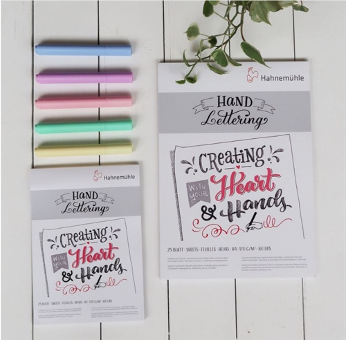 Hahnemühle håndskriftspapir A4 170gram 25 ark Lettering Paper