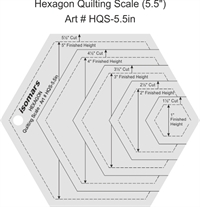 Hexagon skrædder 5,5"  Art.HQS