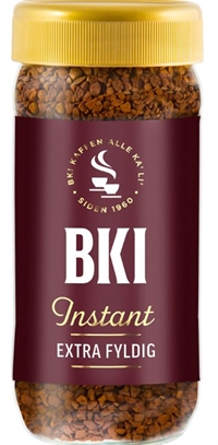 Kaffe instant BKI i glas 100g - 12 glas pr. kasse