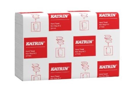 Katrin Håndklædeark Non-Stop Z-fold 2-lag L24.0xB20.6xD8.5cm Nyfiber Hvid
