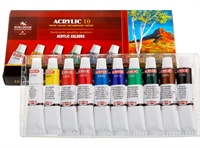 Acrylfarve sæt Koh-I-Noor  10 farver a 16ml.
