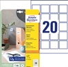 Avery QR etiket med  block out funktion L7120-25