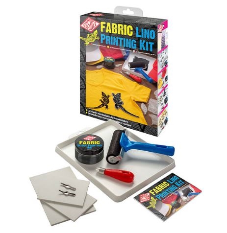 Linoleumssæt Stoftryk Essdee Fabric Lino Printing Kit
