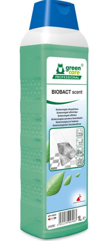 Lugtfjerner Green Care Professional BIOBACT Scent 1liter biologisk med farve og parfume