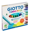 tusch pen Giotto med 12 stk. MAXI Turbo