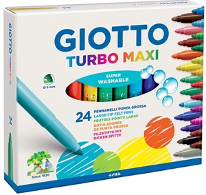 tusch pen Giotto sæt med 24 stk. MAXI