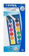Lyra vandfarve / dækfarve 12stk + tube