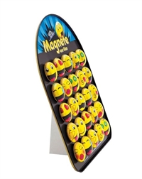 Magneter emoji ansigter i glas - Ø33 mm 