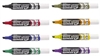 Pentel Maxiflo whiteboardmarker MWL-6M skrå spids 2-6mm - sort, blå, rød og grøn