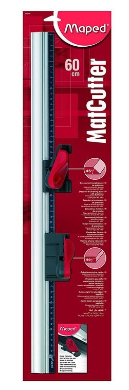 Maped Profilia passepartoutsæt 45gr. og 90gr. kniv, incl. lineal 60 cm 