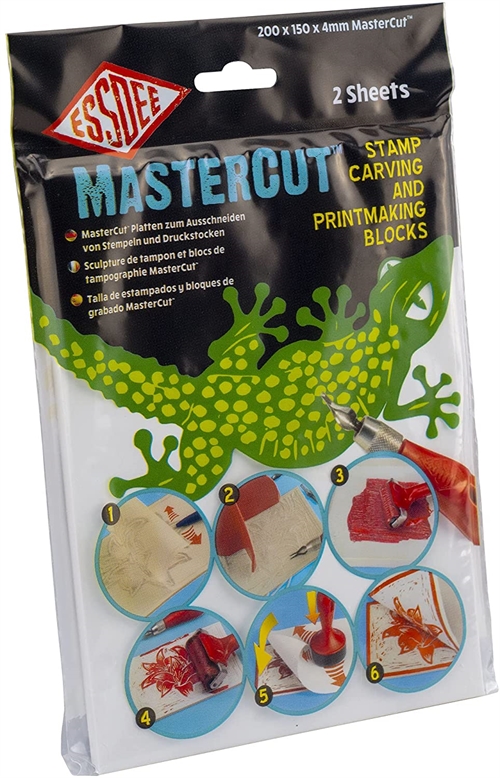 Essdee Mastercut linoleumsplade 4mm - 15x20cm - 2/pk.