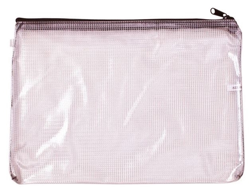 Mesh bag forsendelsestaske A2+ ca. 61x41,5cm udv. mål - uden rem