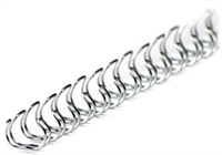 Spiralrygge wire metal 9,5mm - 100 stk./ks. - sort, hvid, rød, blå el. sølv
