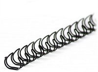 Spiralrygge wire metal 6,4 mm 34 ringe 100stk/ks. - mange farver