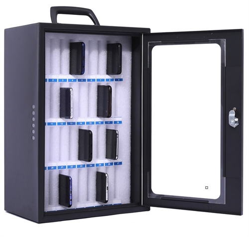 Mobilskab opbevaringskabinet til 36 smartphones