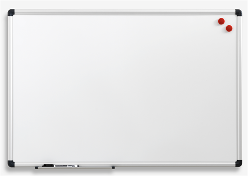 NAGA magnetisk whiteboard 150x100 cm med aluramme (gratis levering)