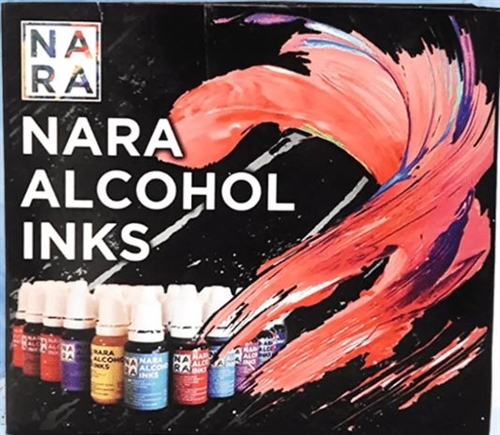 NARA alcohol ink sæt med 6x15 ml farver "restsalg"