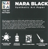 Nara Syntetisk Art papir A4 360 gr. farve Sort