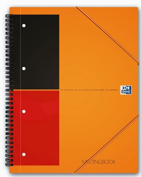 Oxford international meetingbook A4  kvadreret eller linieret 5 blokke pr. pakke.