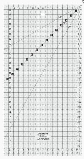 Patchwork Quilting lineal/skabelon