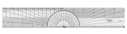 Protractor Grid ruler lineal