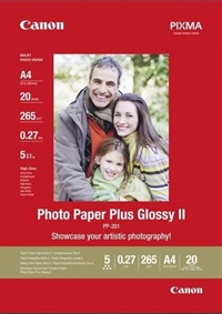 Canon fotopapir A4, Glossy 265g, PP-201Plus , 20ark pr. pk.