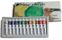 Acrylfarvesæt Painters 12 tuber a 12ml.