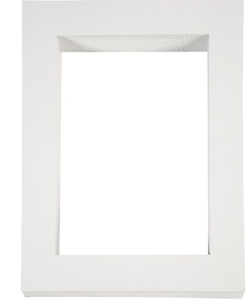 Passepartoutramme A4 28,5x37 cm (19,8x28) - Hvid