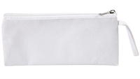 Penalhus polyester str. 23x11 cm, hvid