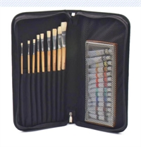 Penalhus til pensler m.m. 18 x 28 cm farve sort