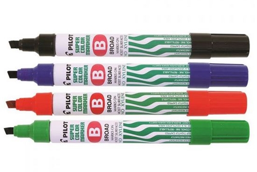 Pilot super color marker Broad, tuschpen med kantet spids