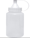 Plastflaske PE-Flaske 250ml med stænkhætte (6 stk)