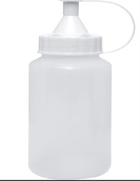 Plastflaske PE-Flaske 250ml mes stænkhætte