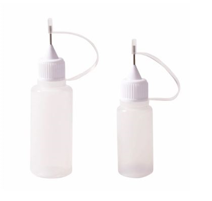 Plastflasker med fin stålspids 1,2mm 10ml og 20ml