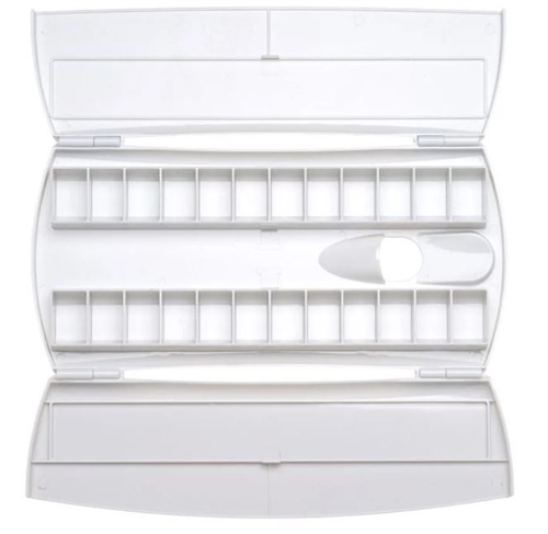 Foldbar palette med 24 firkantede rum og tommelfingerhul