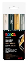 Uni POSCA PC-1M sæt med 4 penne