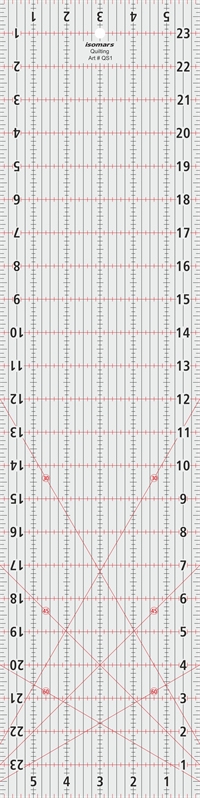 Skrædder lineal  Quilting Ruler 6" x 24" 15x60cm art QS1