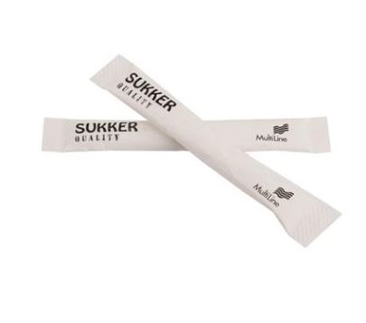 Rørsukker hvid 3 gram sticks, 1000 stk.